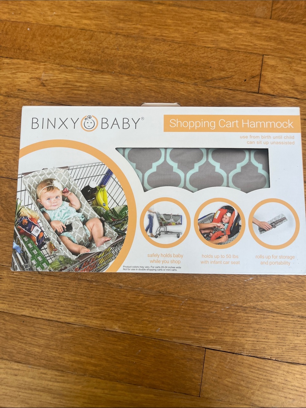 Gray & Teal Shopping Cart Hammock for Kids